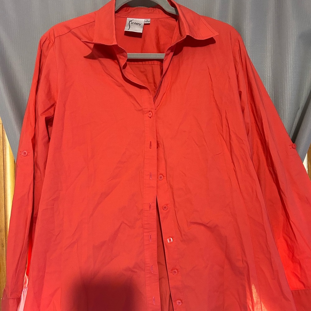 Finley  Vibrant Red Shirt